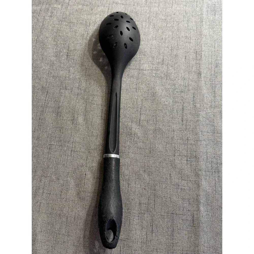 McCormick Black Kitchen Utensil 2 Piece Set Solid Spoons